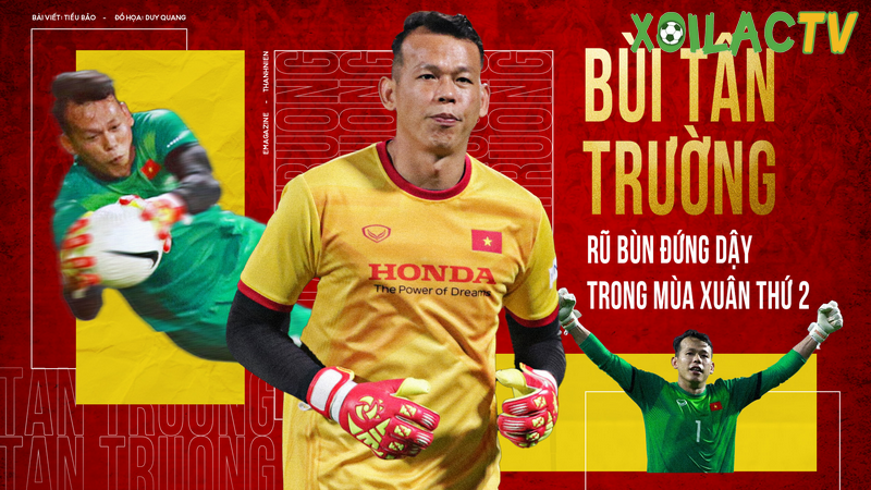 Bùi Tấn Trường là cầu thủ cao nhất Việt Nam
